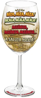 Weinglas 44 cl "Troz Campano" mit neapolitanischem Brindisi AIZA