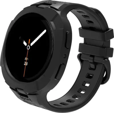 Obrázek produktu pro INF TPU Sportovní Řemínek pro Samsung Galaxy Watch 8 s Integrovaným Pouzdrem Černá