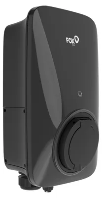 Image de Boîtier mural FOX ESS 11 kW avec prise de type 2, 4G, RFID, application, Wi-Fi, Bluetooth, OCPP 1.6, noir, 1 unité