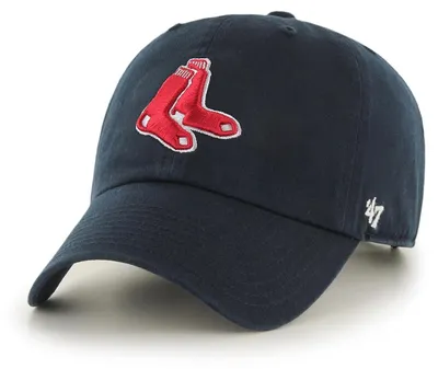 Produktbild von '47 Brand MLB Boston Red Sox '47 CLEAN UP Strapback Cap Navy/Red