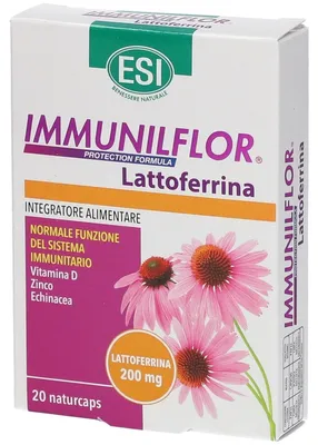 Zdjęcie produktu dla ESI IMMUNILFLOR LAKTOFERRYNA 20 kapsułek
