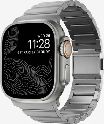 Image de Bracelet Nomad en Titane Apple Watch Ultra 46/49mm Naturel