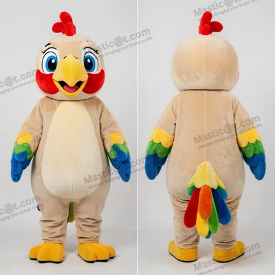 Produktbild von Beiger MASTICOT Samt-Papageien-Maskottchen