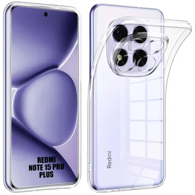 Image de Coque pour Xiaomi Redmi Note 15 Pro Plus 5G, Silicone Transparent Antichoc Anti-Rayures Slim Léger