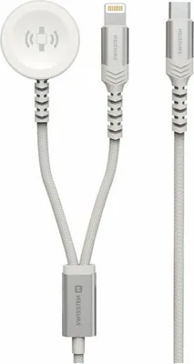 Obrázek produktu pro Swissten Bezvadu Lādētājs 2in1 Apple Watch un Lightning USB-C 1.2m