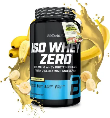 Image de Whey Isolate - Biotech USA - ISO WHEY ZERO (908g) - Saveur Banane