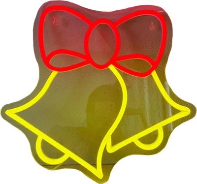 Obrázek produktu pro INF LED neonový zvonek - 35x33cm USB dekorativní světlo, slavnostní osvětlení pro domácnost