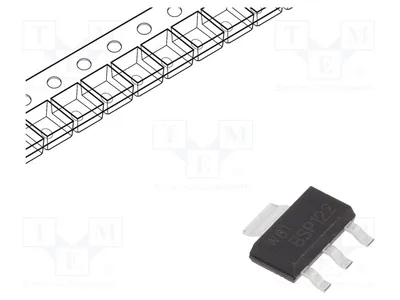 Obrázok produktu pre 1x Tranzistor: N-MOSFET, 1,5 W, 200 V, 0,55 A, unipolárny, SOT223, BSP122.115, N-kanálový