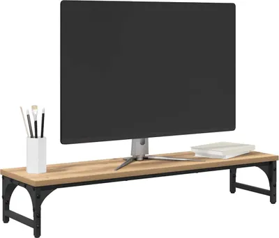 Produktbild von (Design 2026） Monitor Halterung Artisan-Eiche 85 x 23 x 15,5cm Holzwerkstoff - Computertische HOMMIE 294602 - Computertische
