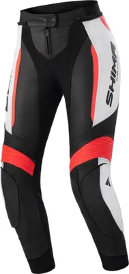 Produktbild von SHIMA Miura 2.0 Damen Motorrad Lederhose, schwarz/weiß/rot, 34