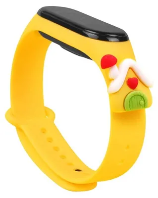 Obrázek produktu pro Vánoční řemínek pro Xiaomi Mi Band 6 / 5 Christmas Yellow (House)