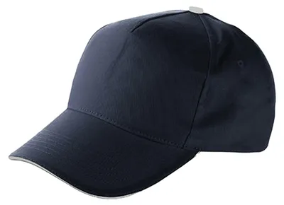 Produktbild von L-Merch - Baseball-Mütze, Sandwichschirm LT3219 (Einheitsgröße) (Dunkelblau/Weiß)