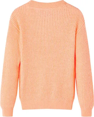 Productafbeelding van vidaXL Kinderpullover, gebreid, lichtoranje, maat 140