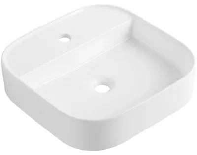 Obrázok produktu pre CERANO – Keramické umývadlo – na dosku – Vico – biela lesklá – 45 x 45,5 cm