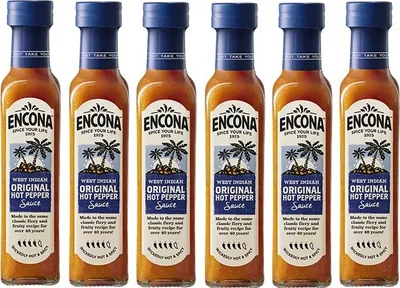 Produktbild von 6er Pack - ENCONA West Indian Original Hot Pepper Sauce (6x 142ml) | Scharfe Chilisauce