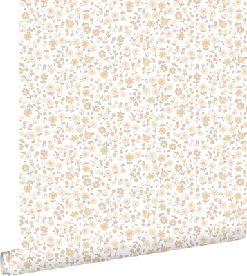 Obrázek produktu pro ESTAhome Tapeta květiny béžová - 139578 - 0,53 x 10,05 m