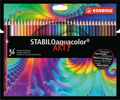 Produktbild von Aquarell-Buntstift - STABILO aquacolor - ARTY - 36er Pack - mit 36 verschiedenen Farben