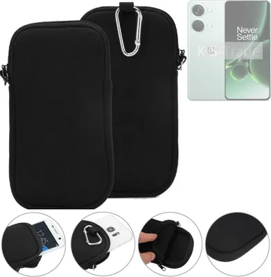 Produktbild von K-S-Trade Neopren-Hülle Handyhülle kompatibel mit OnePlus Nord 3 5G Schutzhülle Neoprenhülle Sleeve Schutz-Hülle Gürtel Tasche Case Holster