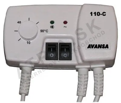 Productafbeelding van Pompthermostaat AVANSA 110 C voor circulatiepomp, voeler 1,2 m, bereik 10–90 °C, 230 V