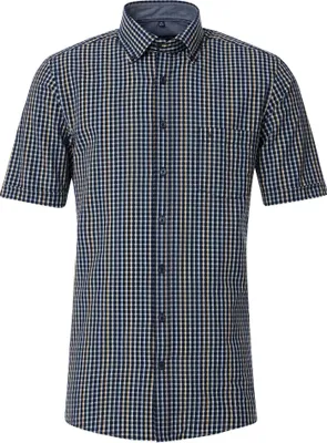 Produktbild von Casa Moda - Comfort Fit - Herren Freizeit Hemd Kurzarm (944293700), Größe:L, Farbe:Blau (100)