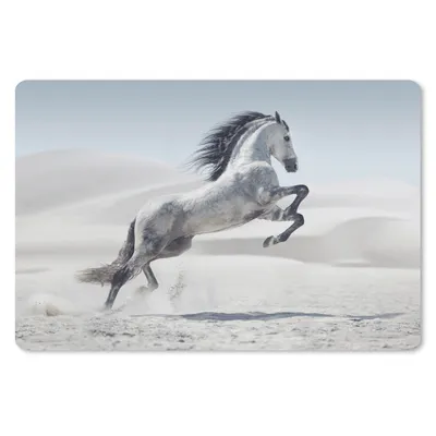 Produktbild von MuchoWow® Mauspad Mousepad Pferd - Tiere - Sand - Natur 27x18 cm - Mousepads - Maus Mat - Pad - Mausunterlage - Büroartikel - Desk Matten