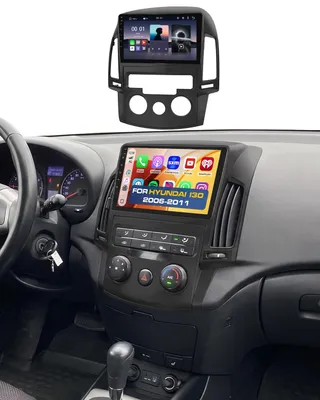 Imagen del producto de Radio para coche de 9 pulgadas compatible con Hyundai i30 (2006-2011), con CarPlay y Android Auto inalámbricos