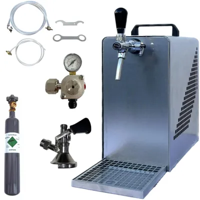 Produktbild von Bierkühler BieTal® Bierzapfanlage 30 L/h KOMPLETTSET - KEG Typ A - 0,5Kg CO2