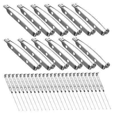 Produktbild von 120 Stück Metall Sicherheitsnadeln für Broschen und Bastelarbeiten