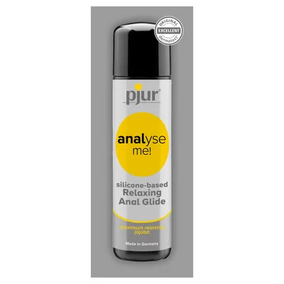 Produktbild von pjur analyse me! Relaxing - Silikon-Gleitgel für komfortablen Analsex - extra lange gleitfähig - mit Jojoba (´1,5ml - Sachet)