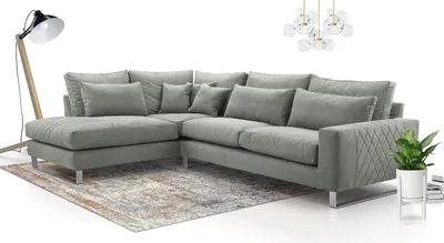 Obrázek produktu pro Rohová sedací souprava APARTADA - šedá , levý roh