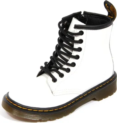 Produktbild von H1624 anfibio bimba Mädchen DR. MARTENS kid 1460 PATENT LAMPER Stiefel weiß