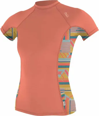 Produktbild von O´neill Wetsuits Side Print Damen Rashguard Kurzarm Orange L Orange L