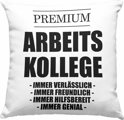 Produktbild von Trendation - Lieblingskollege Premium Kollege Lustige Deko-Kissen mit Füllung 40x40 für Kollege zum Geburtstag als Geschenk mit Sprüchen (Rosa)