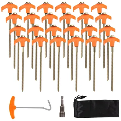 Immagine prodotto di Omgoods - Set di 24 robuste tende da campeggio per uso esterno