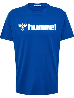 Produktbild von hummel T-Shirt Regular Fit Stretch Rundhalsausschnitt Logo Größe: M (39/40)