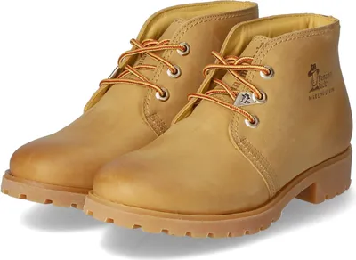 Produktbild von Panama Jack Damen Schnürschuhe/ Boots Beige Glattleder Größe: 41