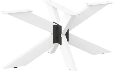 Obrázek produktu pro Noha konferenčního stolku ve tvaru pavouka bílá 98 x 58 x (42-43) cm ocel