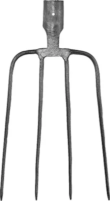 Produktbild von PROREGAL Dunggabel Mistgabel Mistforke Heugabel Streugabel, 4 Zinken, pulverbeschichtet