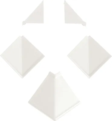 Produktbild von Kaindl Wandanschlusssystem Zubehörset 16 x 7 x 2 cm weiß