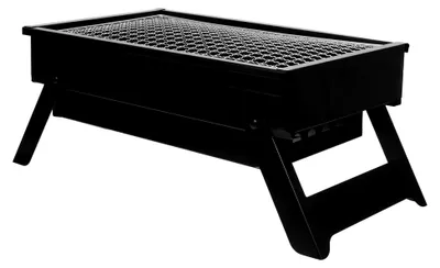 Produktbild von Tragbarer Klappbarer Holzkohlegrill Mittelgroß mit Herausziehbarem Kohlebehälter für Camping und Picknick