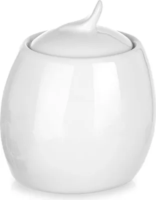 Obrázok produktu pre Cukornička s vrchnákom z porcelánu, 240 ml, moderný dizajn