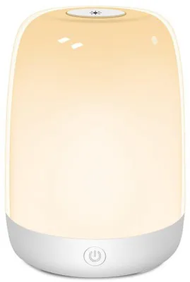 Immagine prodotto di Luce notturna per neonati con luce calda regolabile e 5 luci LED che cambiano colore, ricaricabile tramite USB, ideale per l'allattamento e i bambini piccoli.