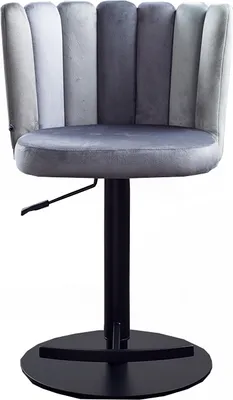 Produktbild von KAWOLA Barhocker JADA Drehstuhl höhenverstellbar Velvet grau