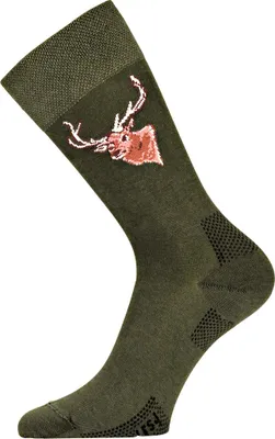 Produktbild von Lasting LFSJ Socks With Deer Uni (Green) Größe L