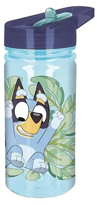 Obrázok produktu pre Detská fľaša na pitie Bluey 475 ml s odklápacím viečkom a držadlom