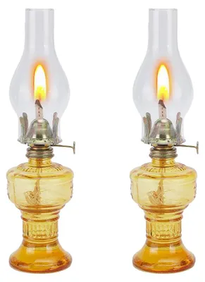 2 Vintage Kerosinlampen, 31,8 cm, Öllampen, Dekoration
