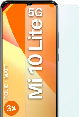 Produktbild von moex® 3x Schutzfolie kompatibel mit Xiaomi Mi 10 Lite 5G - Displayschutzfolie Anti Reflex Folie, Matt