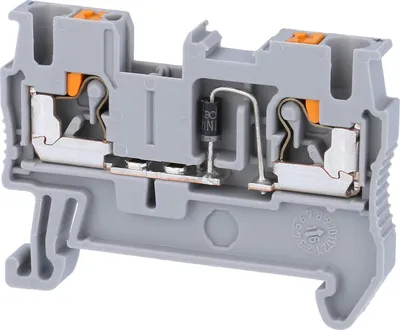 Immagine prodotto di Morsetto a diodo Phoenix Contact PT 2,5-DIO/R-L con diodo integrato, connessione push-in, tensione nominale 800 V - 1 pezzo