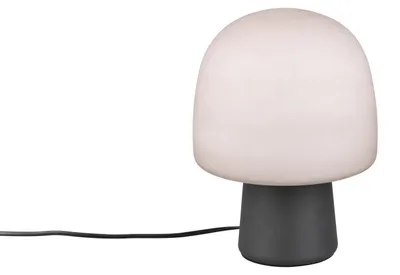Obrázok produktu pre Stolná lampa - V 27 cm - Čierna - Taupe - Sklo - Kov