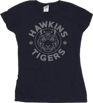 Produktbild von Netflix - "Stranger Things Hawkins" T-Shirt für Damen BI40107 (XXL) (Marineblau)